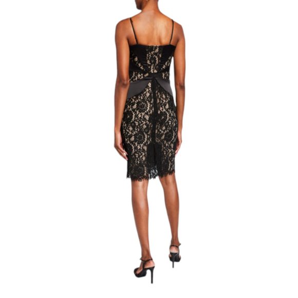 Parker Black Mia Sweetheart Lace Combo Dress - Picture 3 of 10